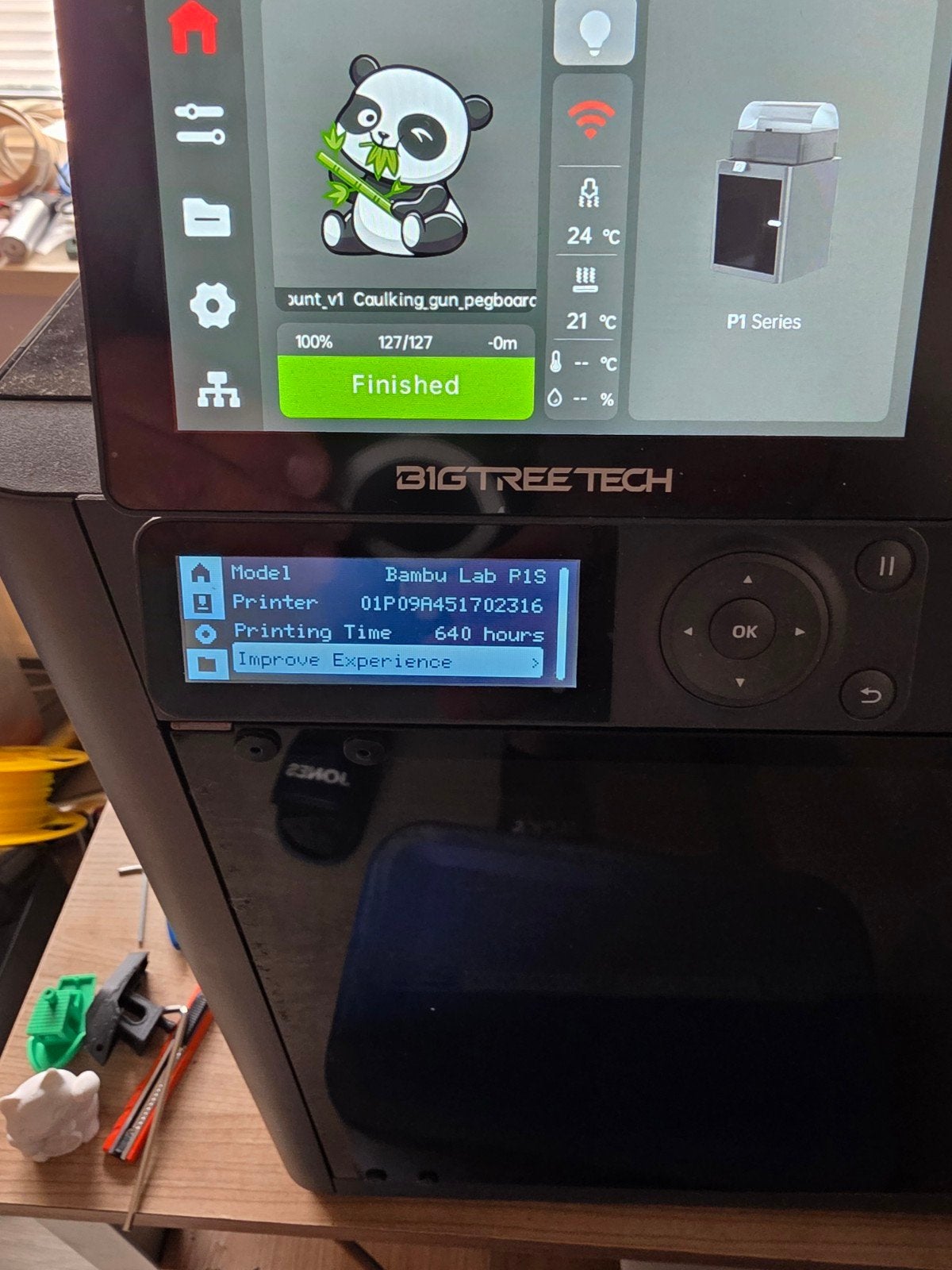 Bambu Lab P1S 3D-printer - Zo goed als nieuw, Computers en Software, 3D Printers, Ophalen, Zo goed als nieuw, Filament, Ingebouwde Wi-Fi