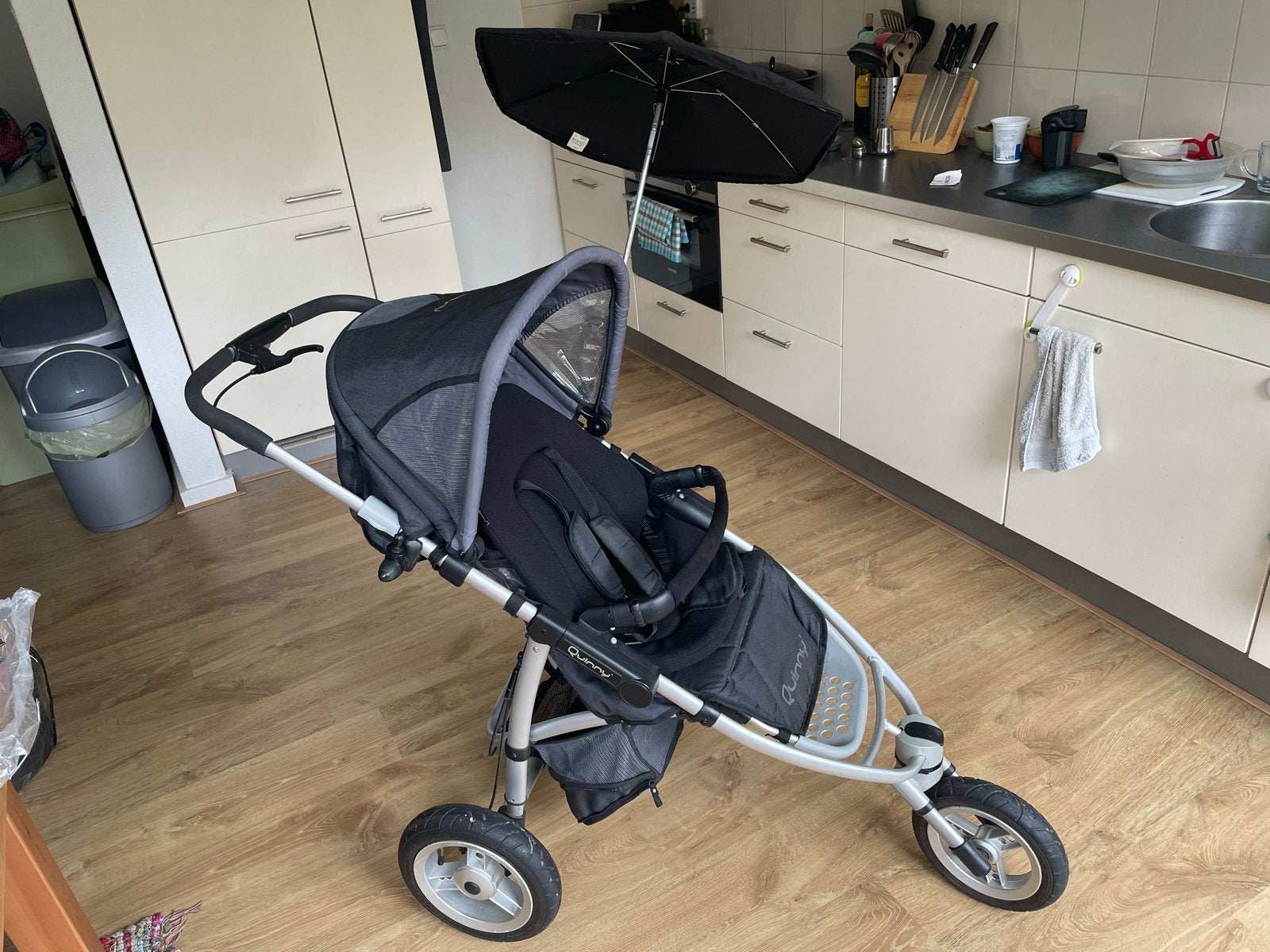 Quinny Speedi kinderwagen met reiswieg en Maxi-Cosi, Gebruikt, Luchtbanden, Combiwagen, Quinny