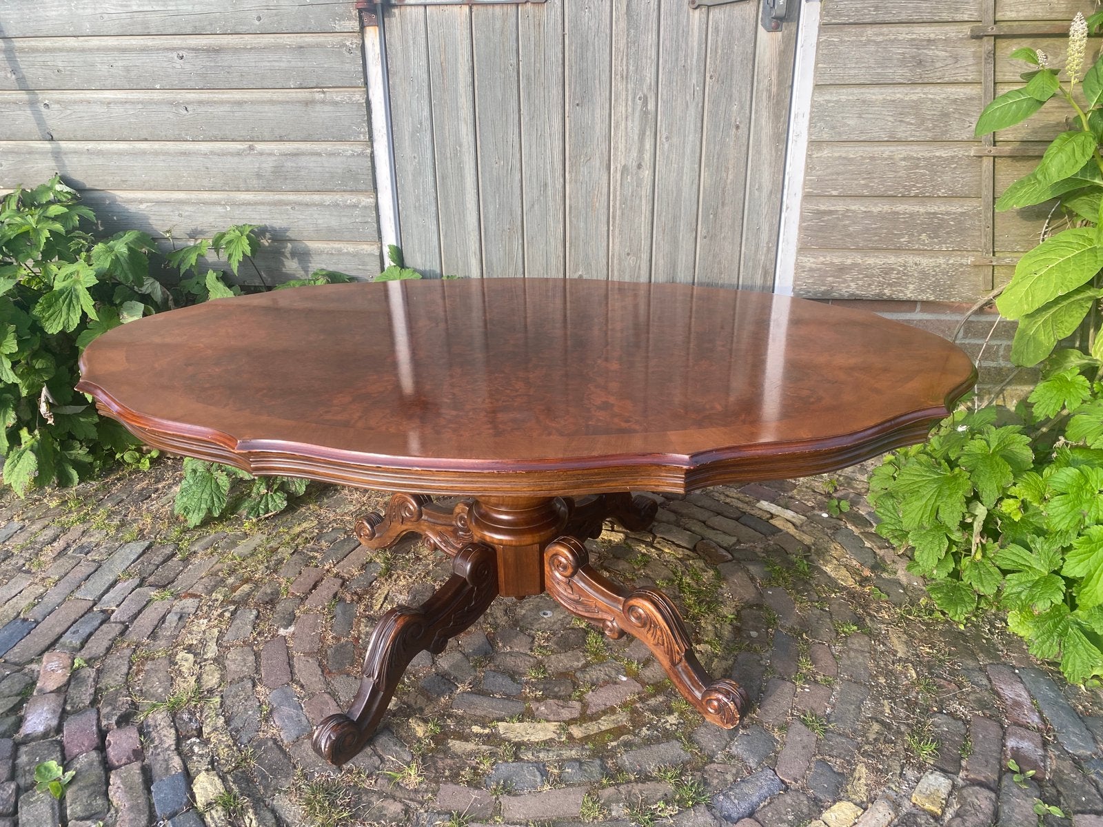 Antieke Ovalen Salon Tafel, Antiek en Kunst, Ophalen