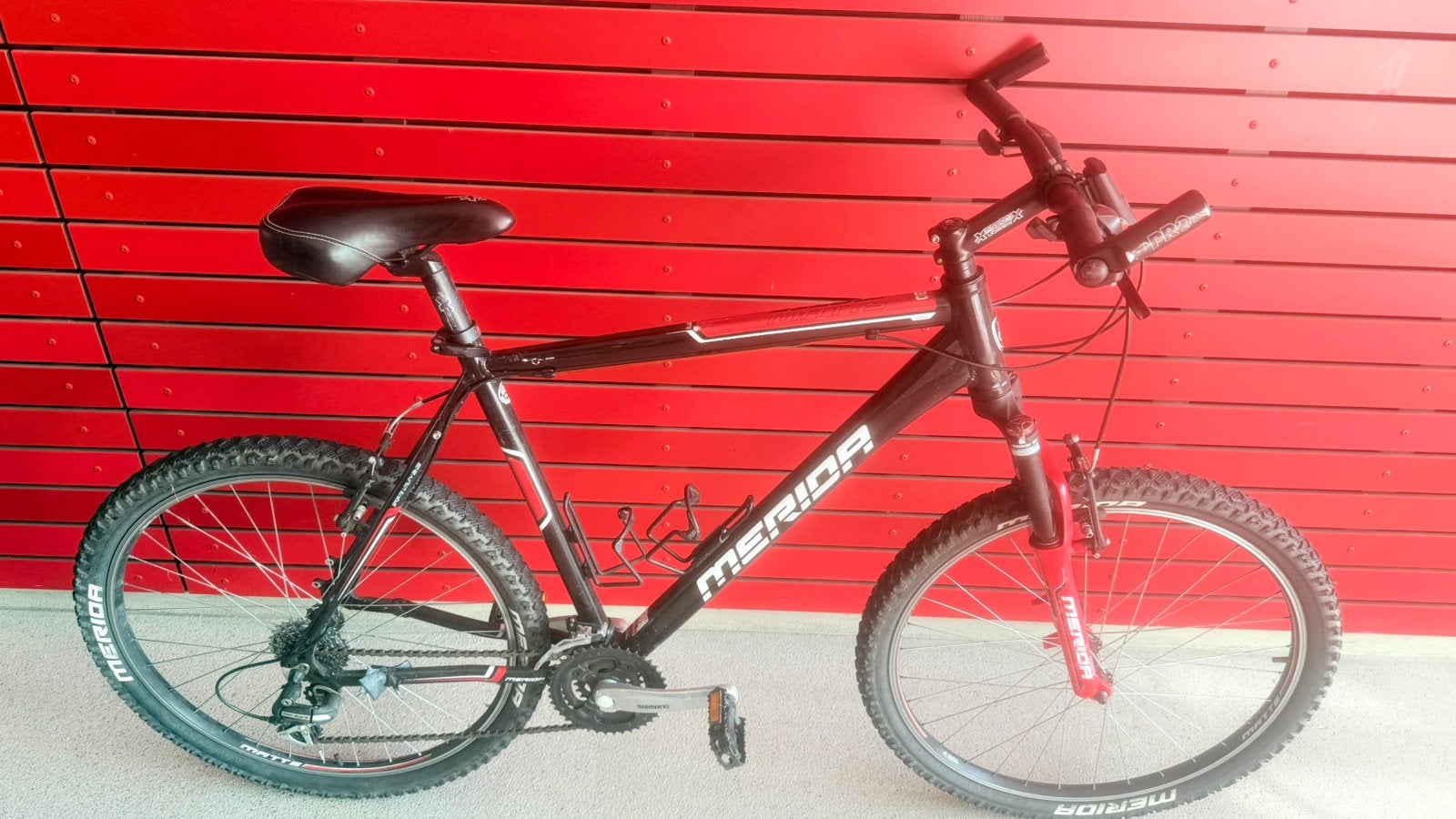 I.g.st mooie unisex mountainbike Merida Matts 26inch 24speed, Fietsen en Brommers, Ophalen, Gebruikt, Hardtail, Velgrem