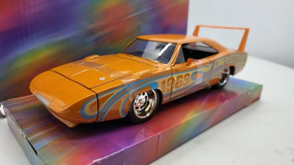 Dodge Charger Daytona 1969 Oranje, Hobby en Vrije tijd, Modelauto's | 1:24, Jada, Jada, Nieuw, ?