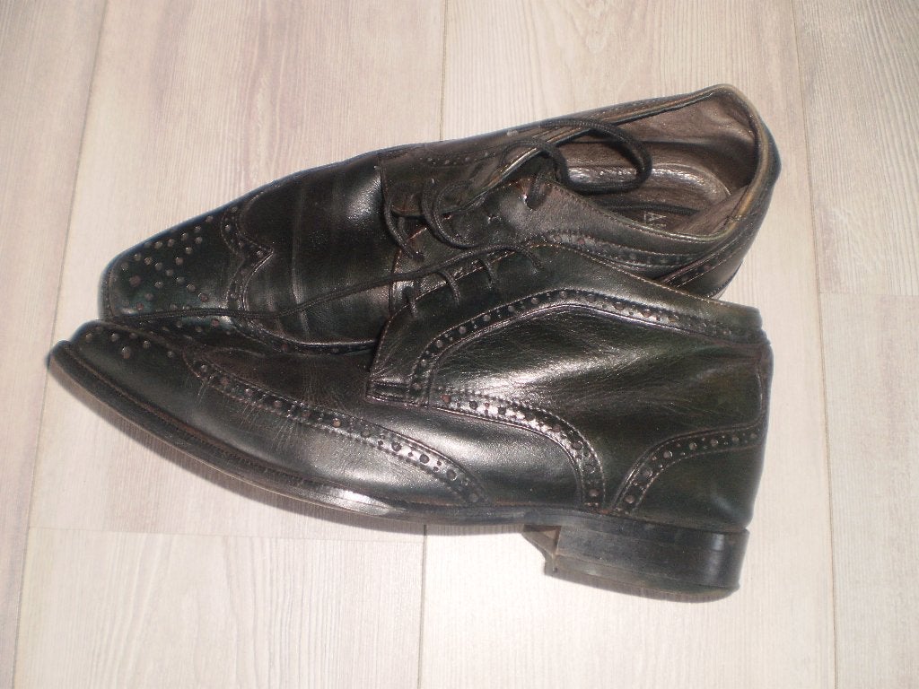 MANFIELD leren schoenen maat 43, Kleding | Heren, Schoenen, Manfield, Zwart, Ophalen of Verzenden, Gedragen