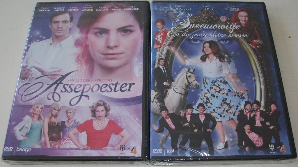 Dvd *** ASSEPOESTER & SNEEUWWITJE *** 2-Dvd Set *NIEUW*, Alle leeftijden, Familie, Nieuw in verpakking, Film
