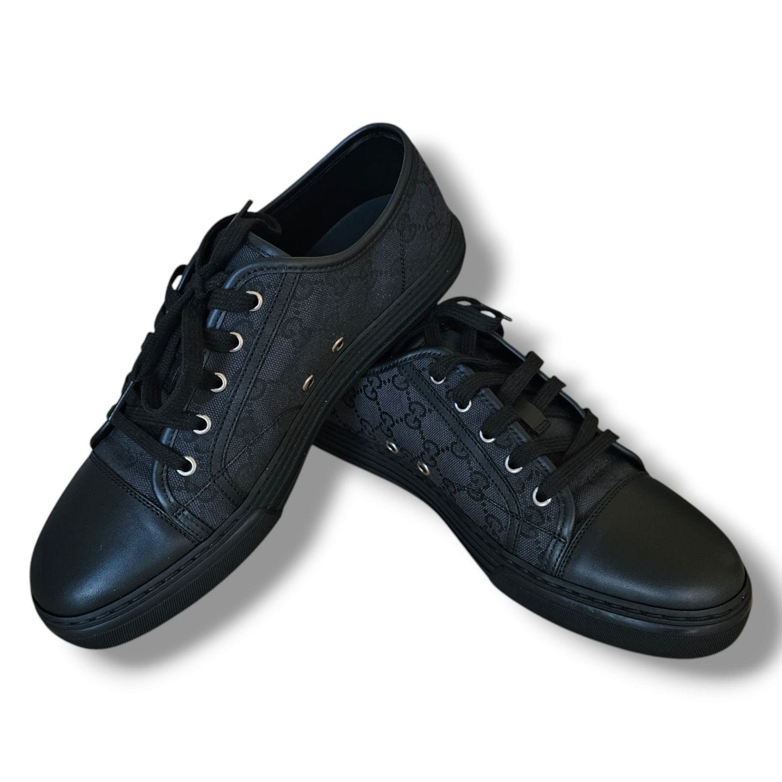 Gucci Heren Sneakers Zwart - Maat 42, Kleding | Heren, Schoenen, Ophalen, Zo goed als nieuw, Zwart
