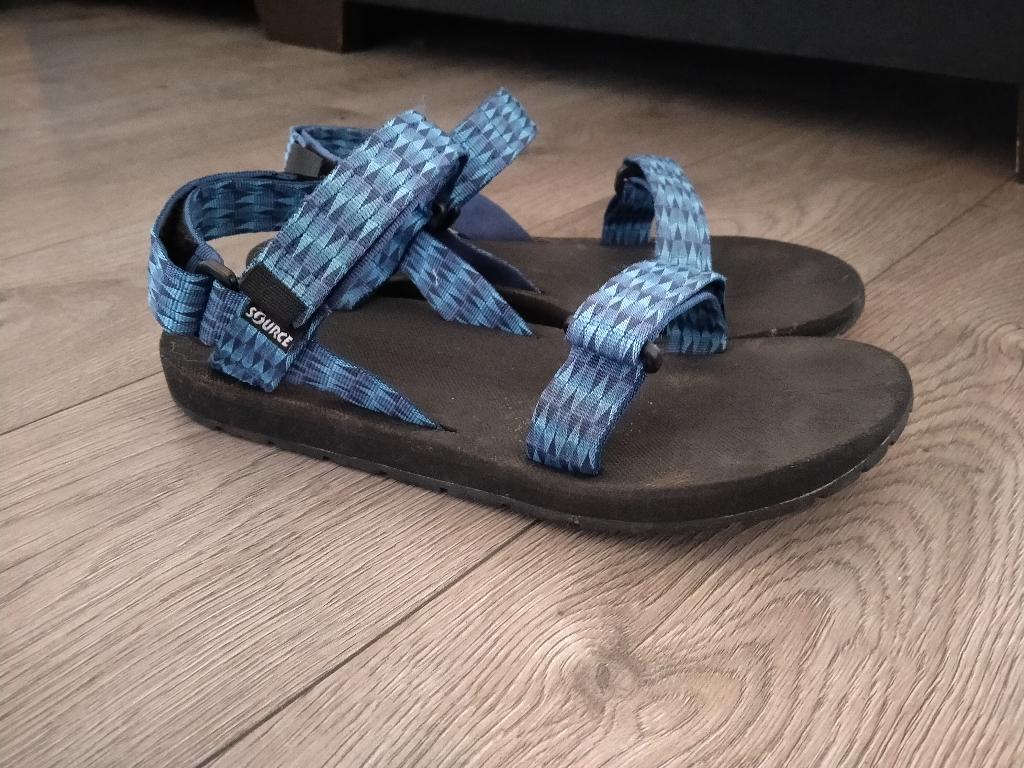 Source heren sandalen, maat 45, Sandalen, Blauw, Ophalen of Verzenden, Zo goed als nieuw
