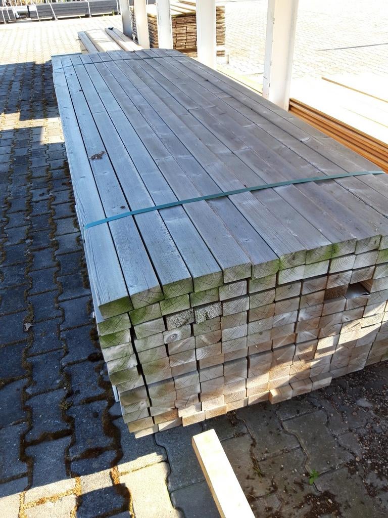 Geimpregneerde Vuren Balken/ Regels 4.4 x 7, Tuin en Terras, Ophalen of Verzenden, Nieuw, 250 cm of meer, Balken