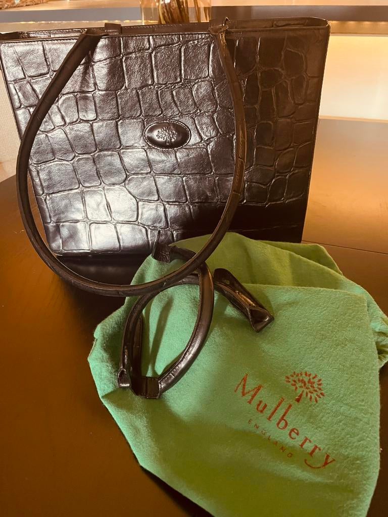 Originele mulberry tas, Ophalen of Verzenden, Zo goed als nieuw, Zwart, Handtas