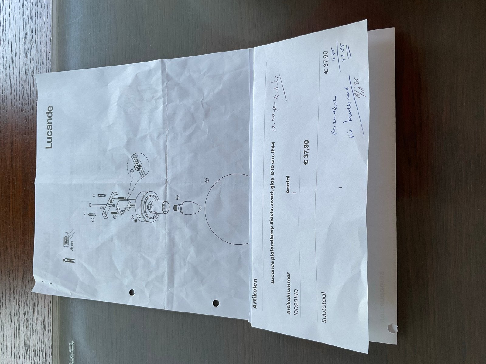 Badkamerlamp, Ophalen, Zo goed als nieuw, Wit