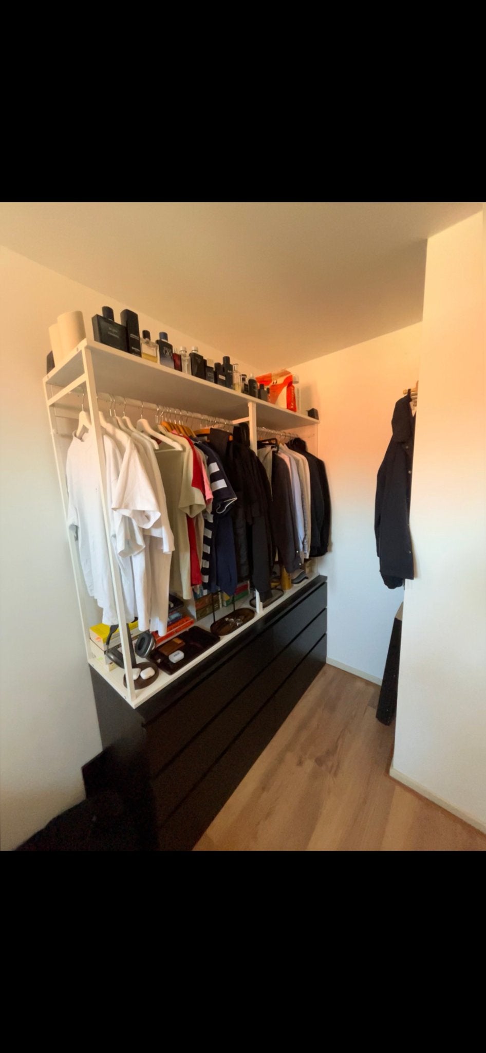 Gloednieuw | IKEA PLATSA kledingkast met MALM ladekast, Ophalen, Gebruikt, Met lade(s), 150 tot 200 cm