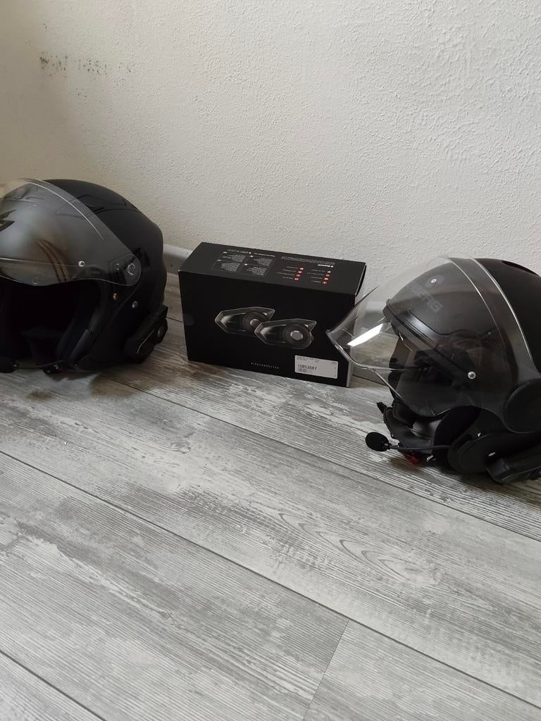 Jethelmen: Scorpion (XL) & Caberg (S) met Sena 30K Headset, Ophalen, Dames, Caberg, Tweedehands