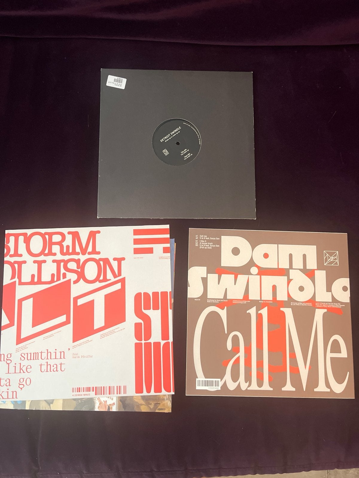 Detroit Swindle, Storm Mollison - Diverse Vinyl EP's, Gebruikt, Ophalen of Verzenden, Elektronisch, EP