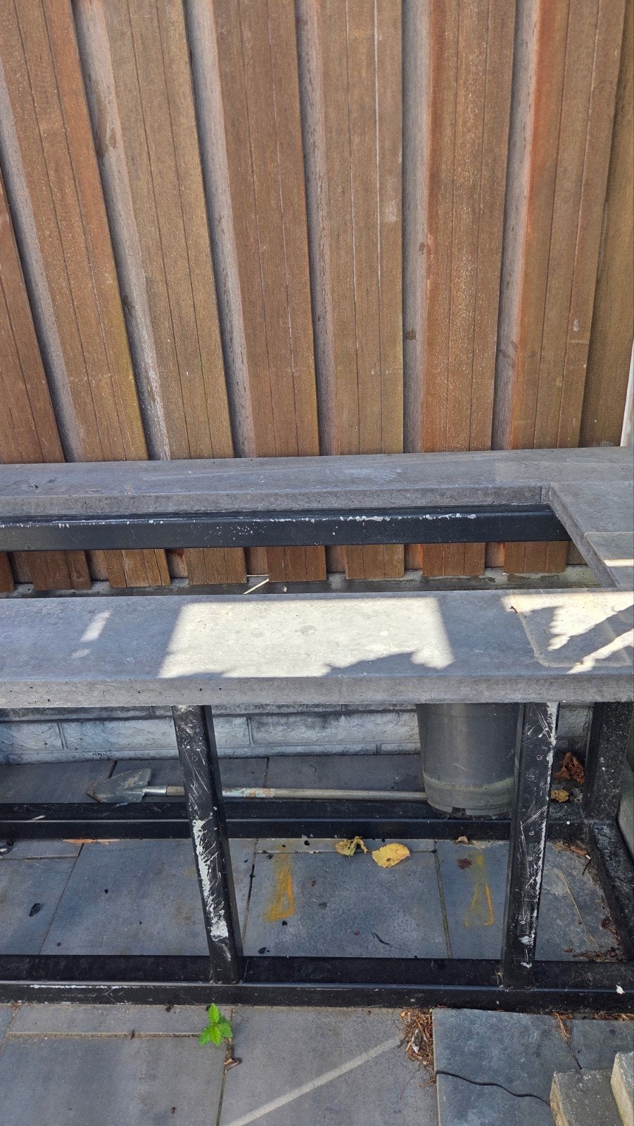 Buitenkeuken frame met betonnen blad, Tuin en Terras, Ophalen, Gebruikt, Gas, Vrijstaand