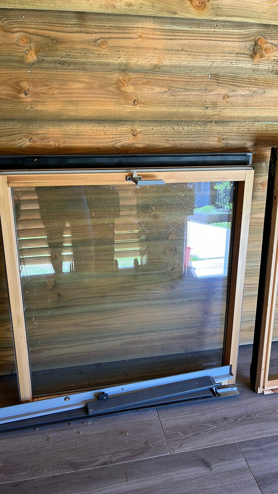 Dakraam/tuimelraam 115x118 compleet., Gebruikt, Raamkozijn, Inclusief glas, 75 tot 150 cm