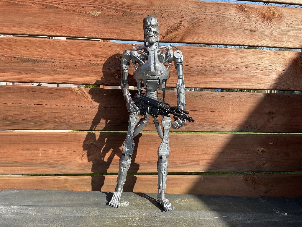 Terminator endoskelleton 18 inch custom figure Neca, Ophalen of Verzenden, Actiefiguur of Pop