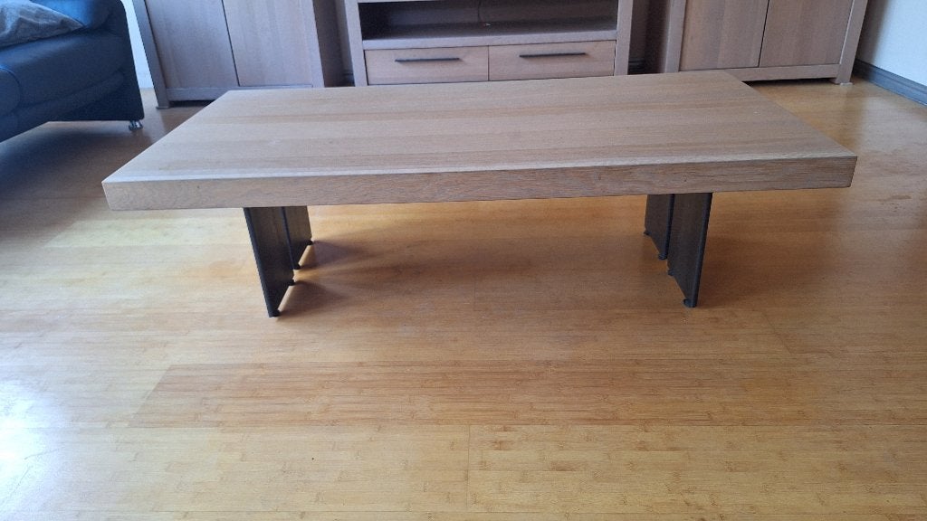 Salon tafel, Ophalen, Gebruikt, 100 tot 150 cm, Overige houtsoorten