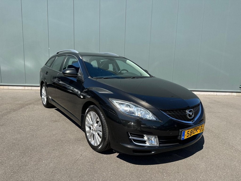 Mazda 6 Sportbreak 2.0 S-VT Bns Plus LEDER | AUTOMAAT !, Auto's, Mazda, 4 cilinders, 6 sportbreak, Zwart, Origineel Nederlands
