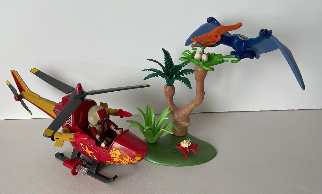playmobil 9430 helikopter met pteranodon, Ophalen of Verzenden, Gebruikt, Complete set