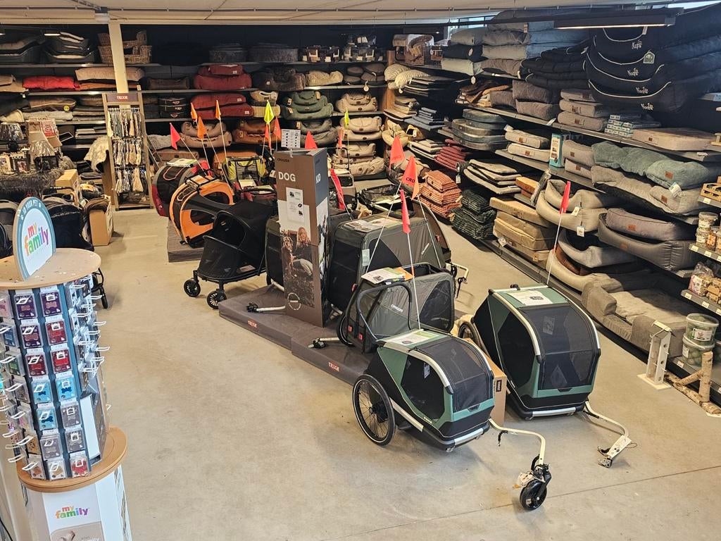 Fietskarren voor de hond, Ophalen, Nieuw