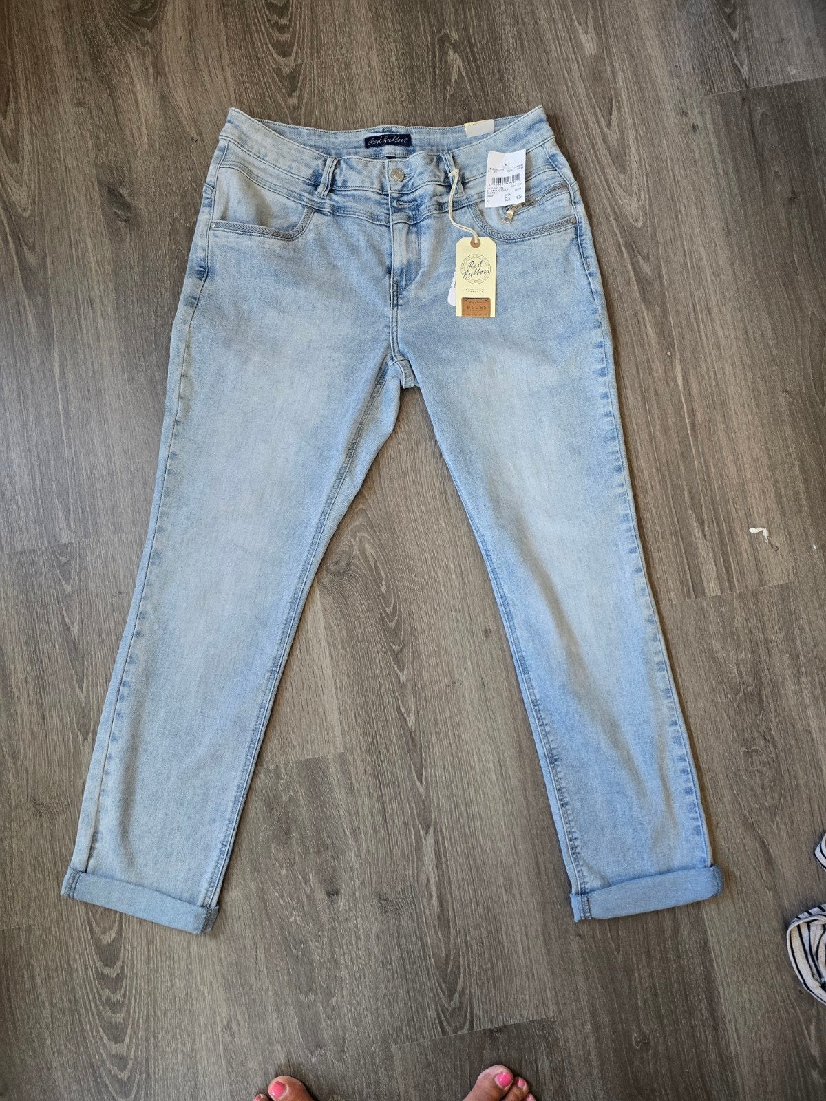 Red Button Sienna nieuwe spijkerbroek maat 42 44 stretch, Kleding | Dames, Ophalen of Verzenden, Nieuw, Blauw, W33 - W36 (confectie 42/44)