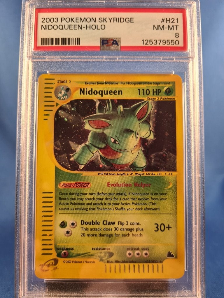 Nidoqueen H21/144 - Skyridge (PSA 8), Verzenden, Gebruikt
