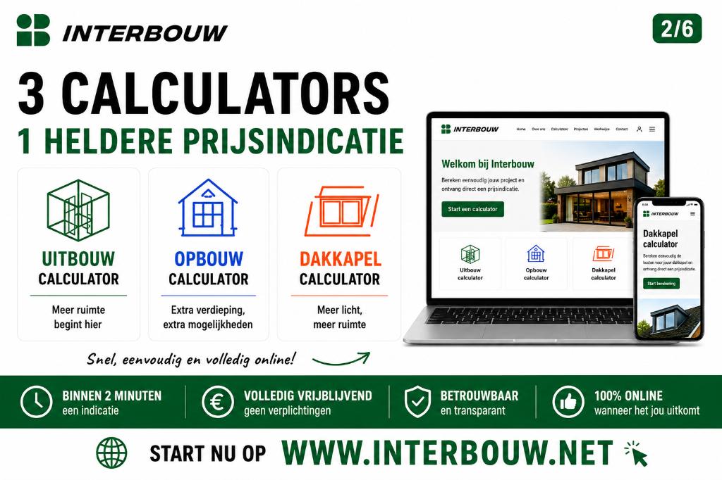 Gratis prijsindicatie voor uw uitbouw, opbouw of dakkapel, Diensten en Vakmensen, Aannemers, Garantie, Verbouw of Aanbouw