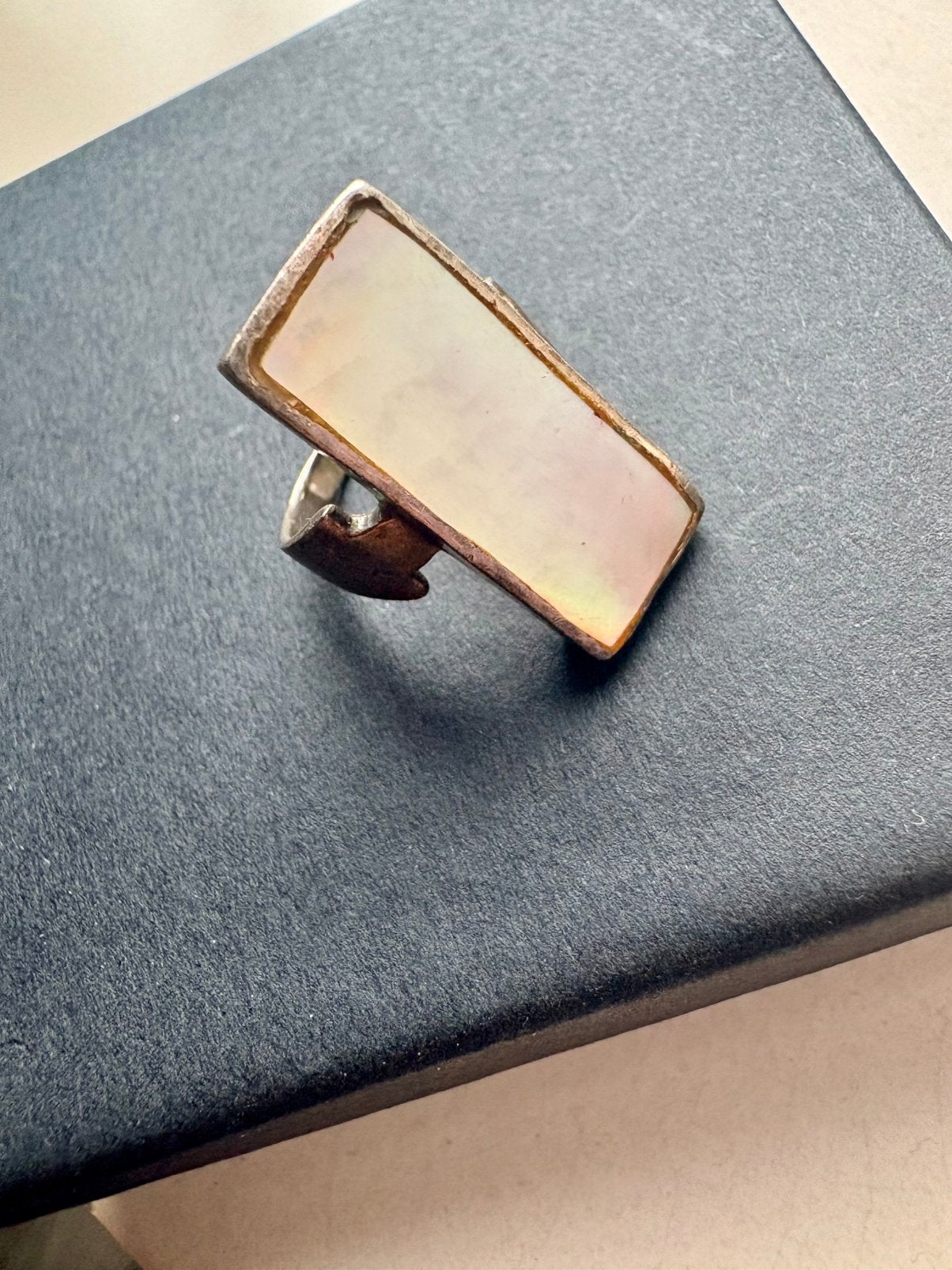Oude Zilveren 925 Ring, Sieraden, Tassen en Uiterlijk, Antieke sieraden, Verzenden, Zilver, Ring