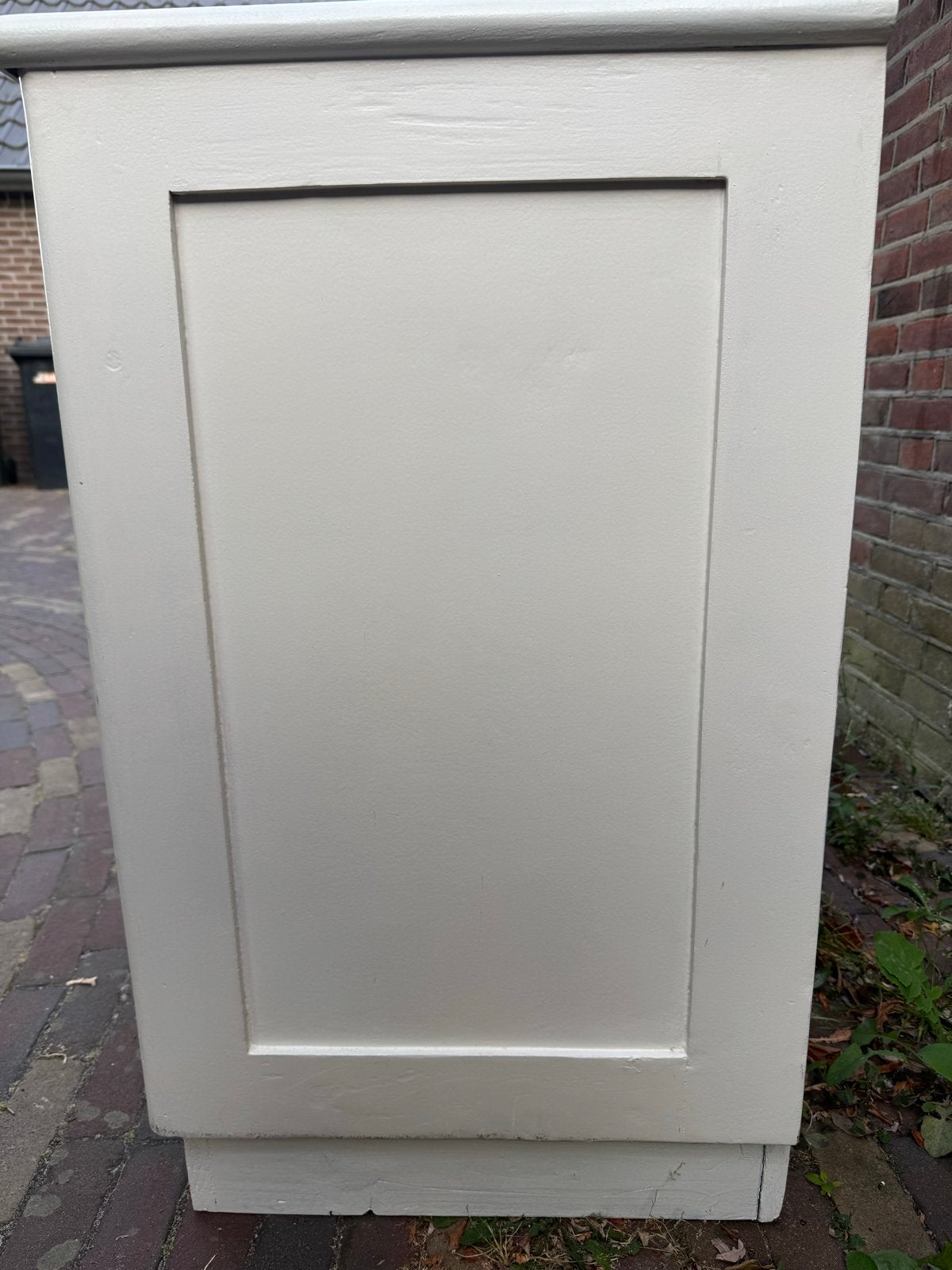 Vintage commode/ dressoir met lades en glazen deuren, Ophalen, Gebruikt, 100 tot 150 cm, Met lade(s)