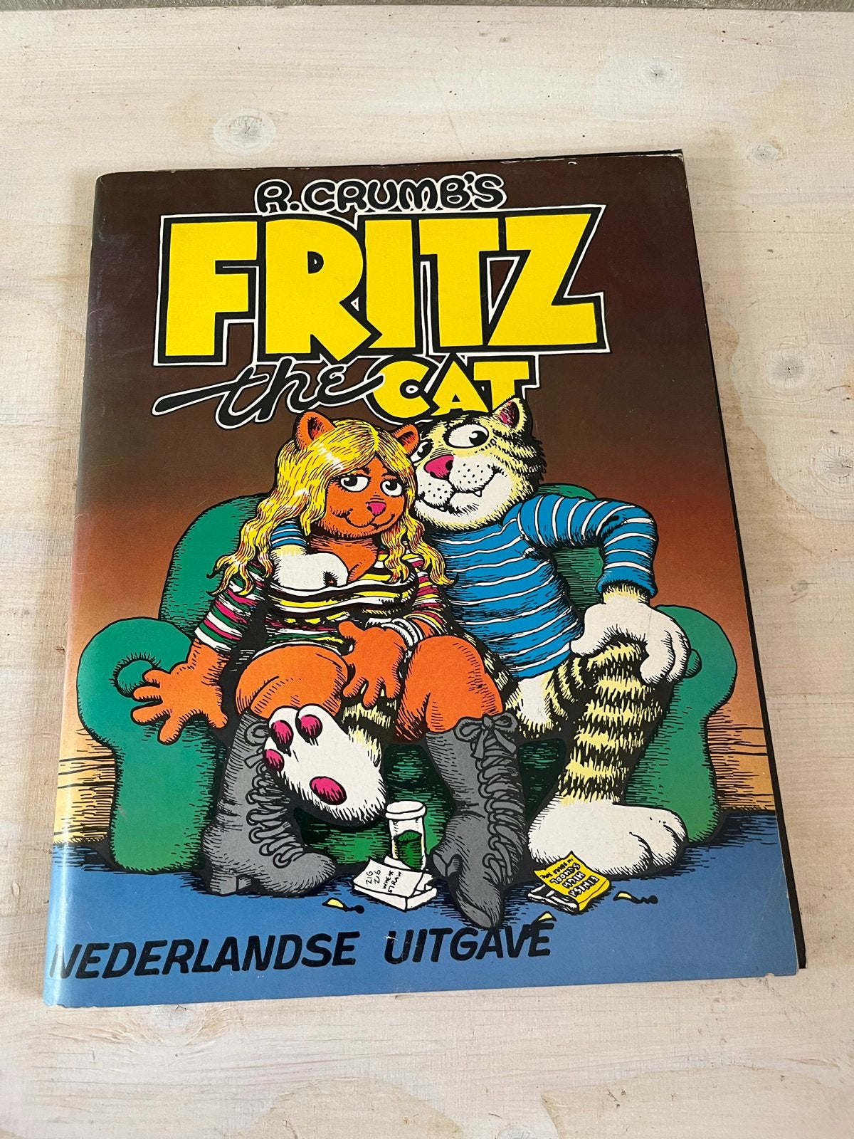 R. Crumb's Fritz the Cat - Nederlandse uitgave 1972, Eén stripboek, Ophalen of Verzenden, Gelezen