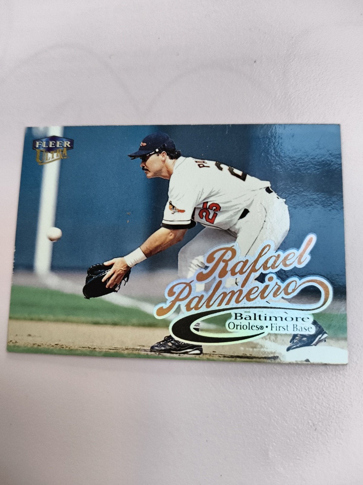 Rafael Palmeiro Honkbal Spelerskaart - Fleer 1999, Ophalen of Verzenden, Zo goed als nieuw, Overige sporten, Spelerskaart