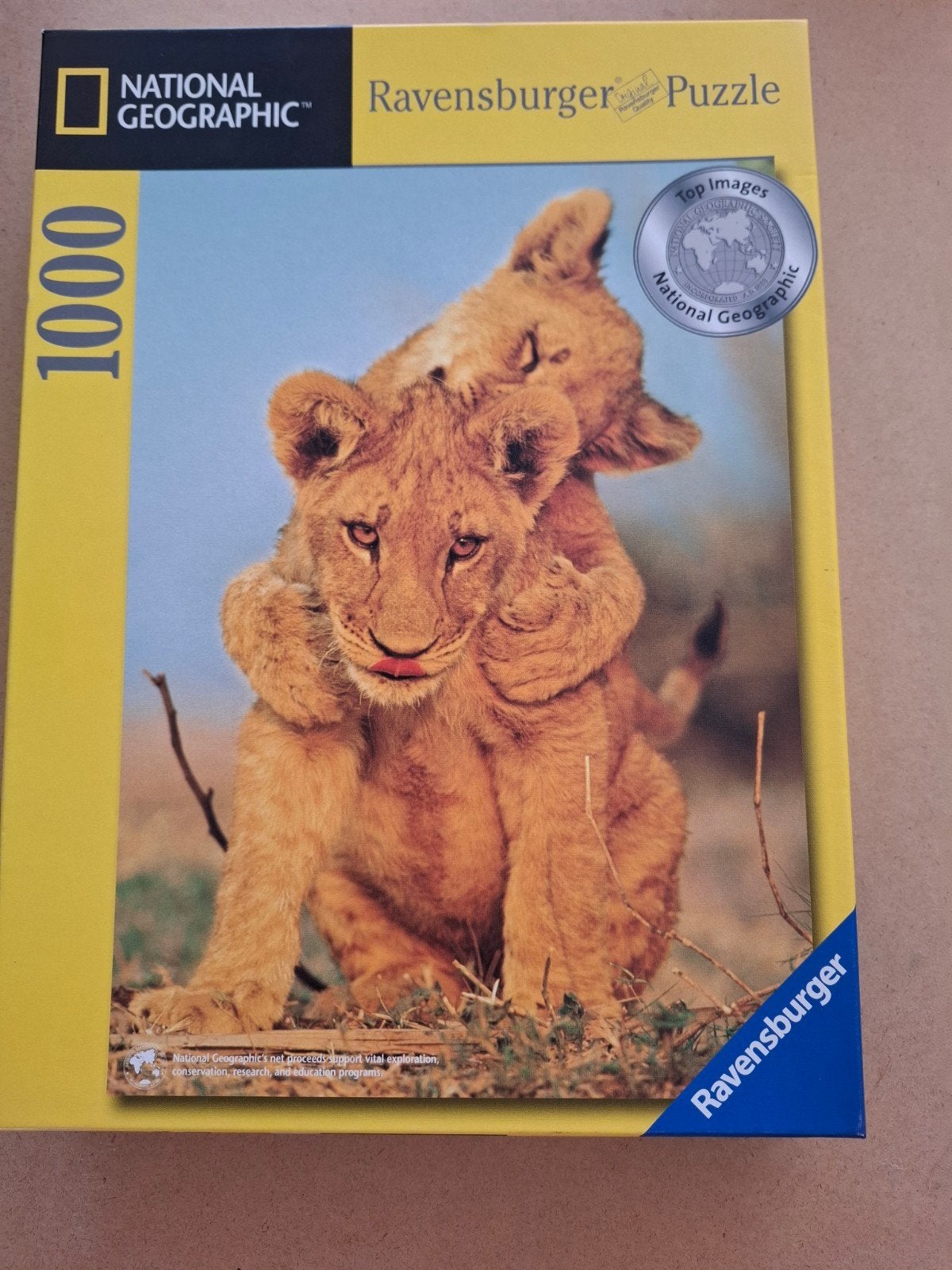 Ravensburger  Leeuwenwelpen Puzzel 1000 st, Ophalen, 500 t/m 1500 stukjes, Zo goed als nieuw, Legpuzzel