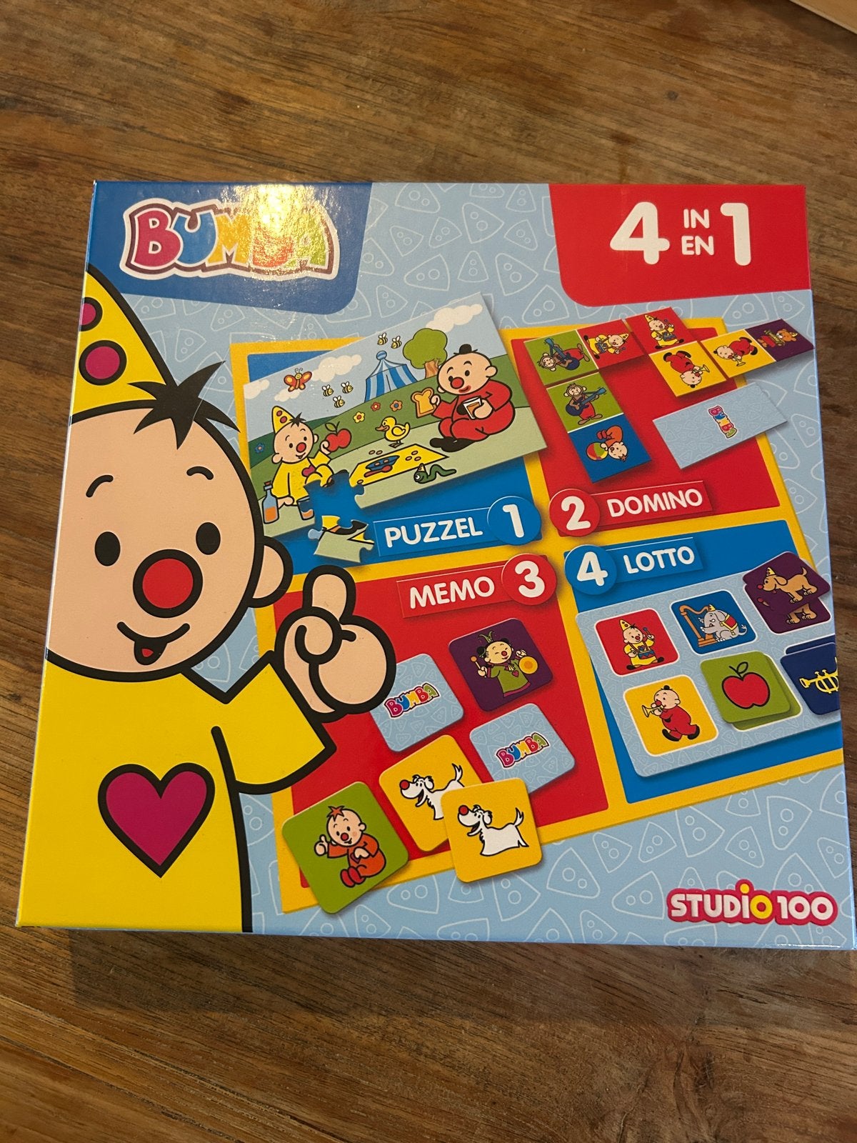 Bumba 4-in-1 Spelletjesdoos: Puzzel, Domino, Memo, Lotto, Ophalen, Gebruikt, Puzzelen