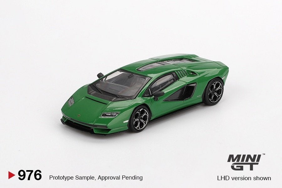Mini GT 1:64 Lamborghini Countach LPI 800-4 Verde Medio lhd, -, Nieuw, Ophalen of Verzenden, -