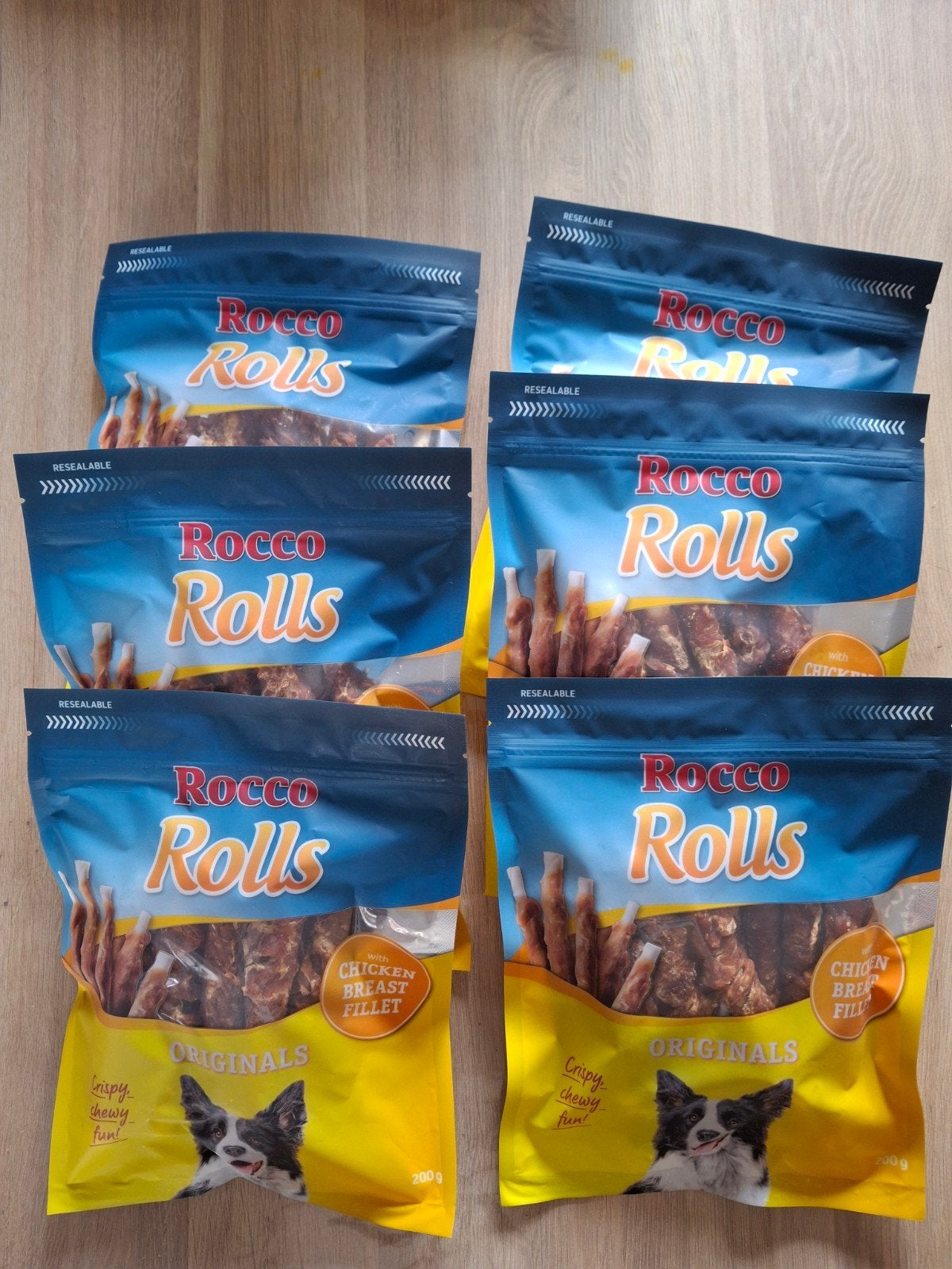 6 zakken hondensnacks, rocco kauwrollen met kipfilet, Ophalen of Verzenden, Hond