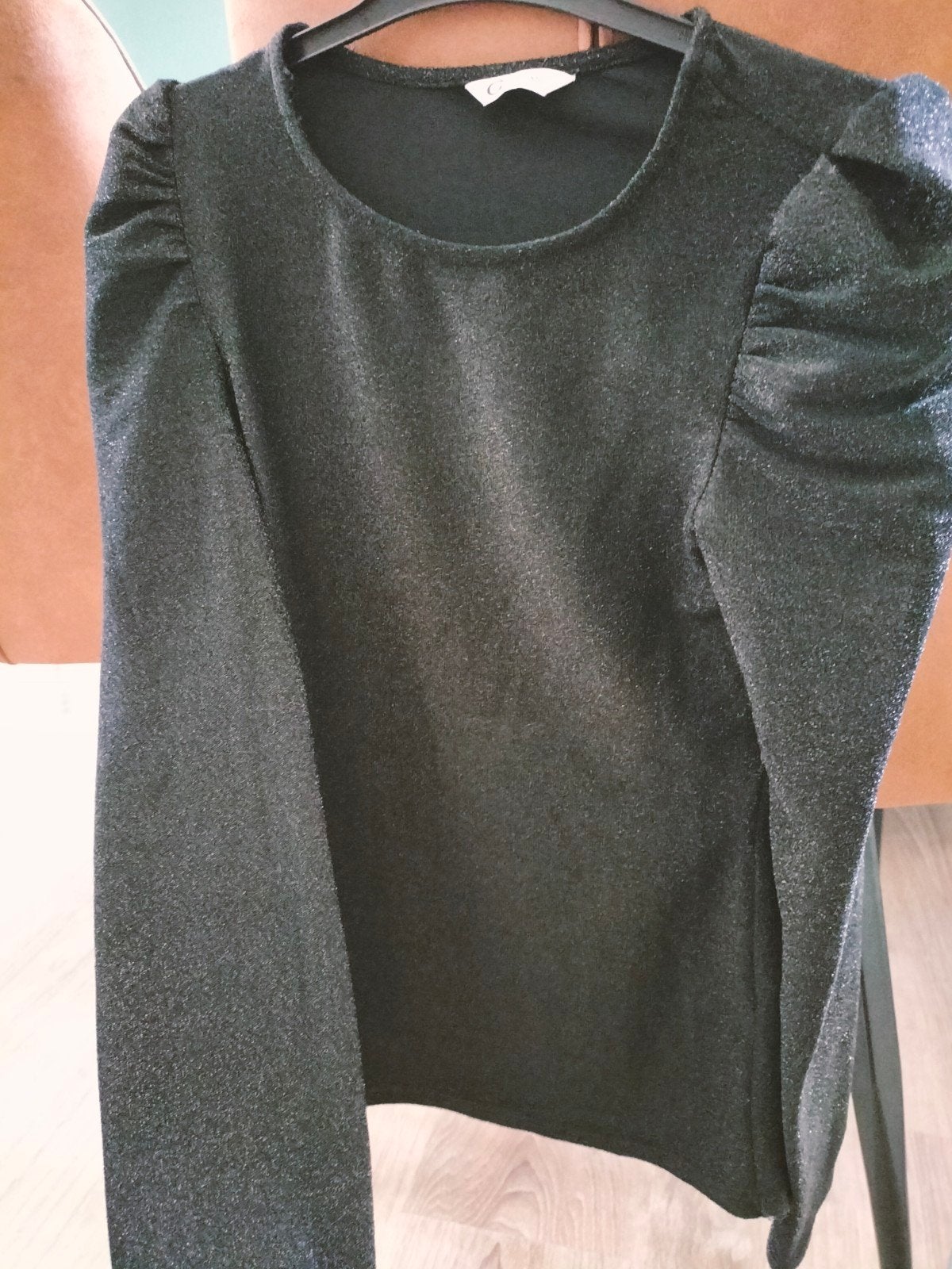 Glitter shirtje / Longsleeve Maat 34 XS, Kleding | Dames, Tops, Zwart, Ophalen of Verzenden, Lange mouw, Maat 34 (XS) of kleiner