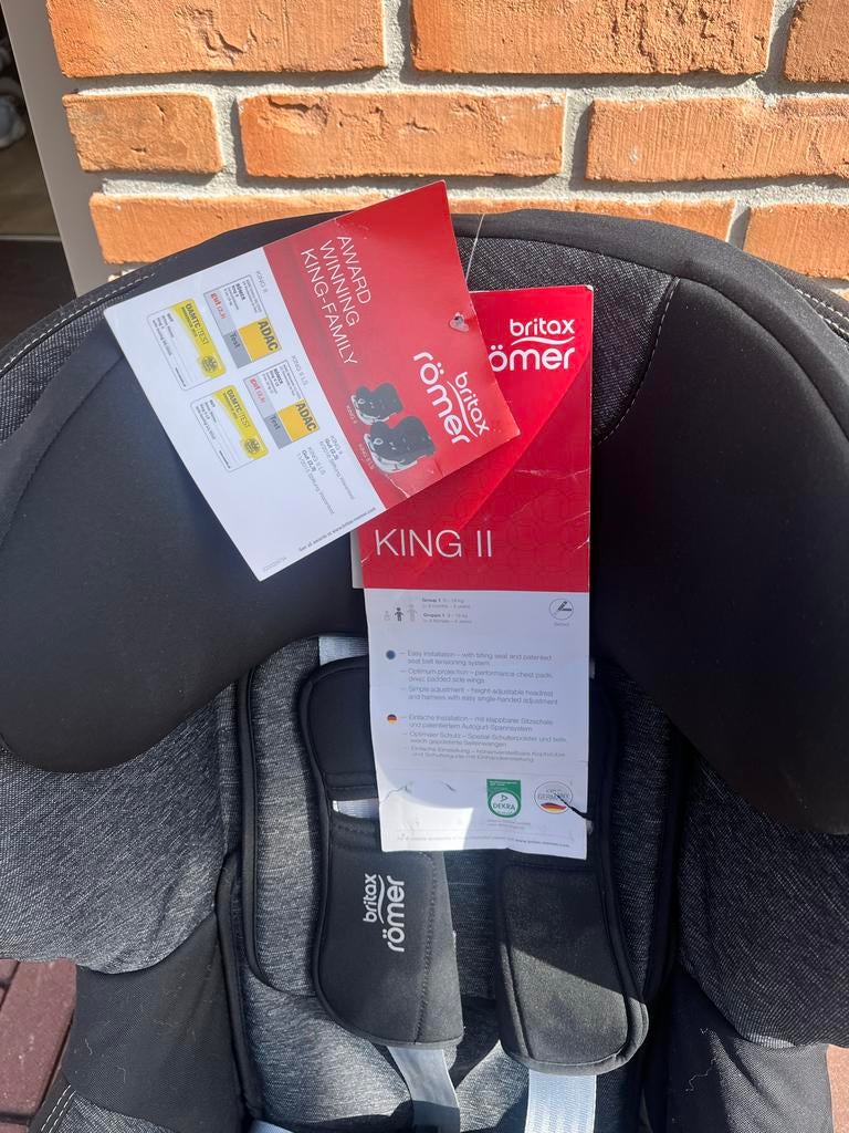 Britax Römer KING II autostoel, Ophalen, Romer, Autogordel, Verstelbare rugleuning