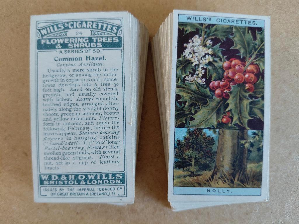 Flowering Trees & Shrubs complete set 50 cigarette cards, Ophalen