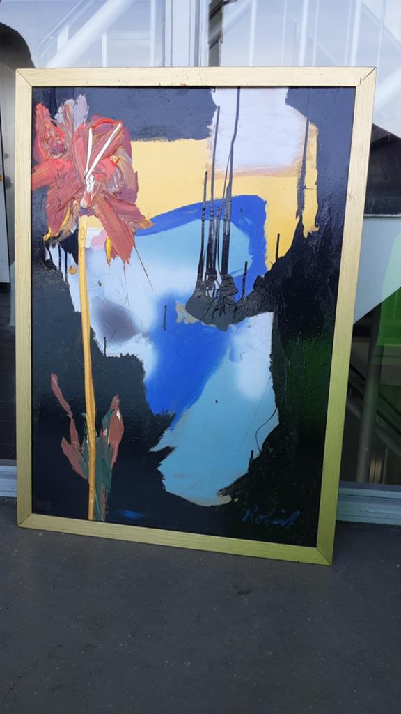 Afrika, geschilderd door Robèrt de Graaf., Antiek en Kunst, Kunst | Schilderijen | Abstract, Ophalen