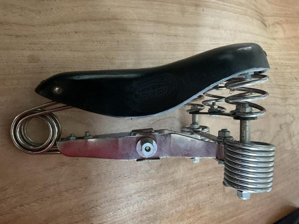 Lohr, lederen bak-of transportfiets zadel, Oldtimerfiets, Gebruikt, Leer, Ophalen of Verzenden