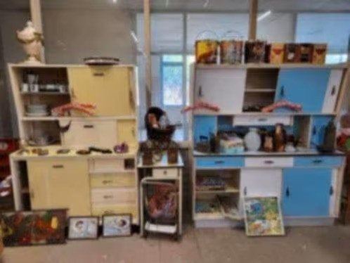 Vintage keukenkasten e.a. jaren 50/60/70, Huis en Inrichting, Keuken | Keukenelementen, Ophalen, Gebruikt, 50 tot 100 cm, Minder dan 100 cm