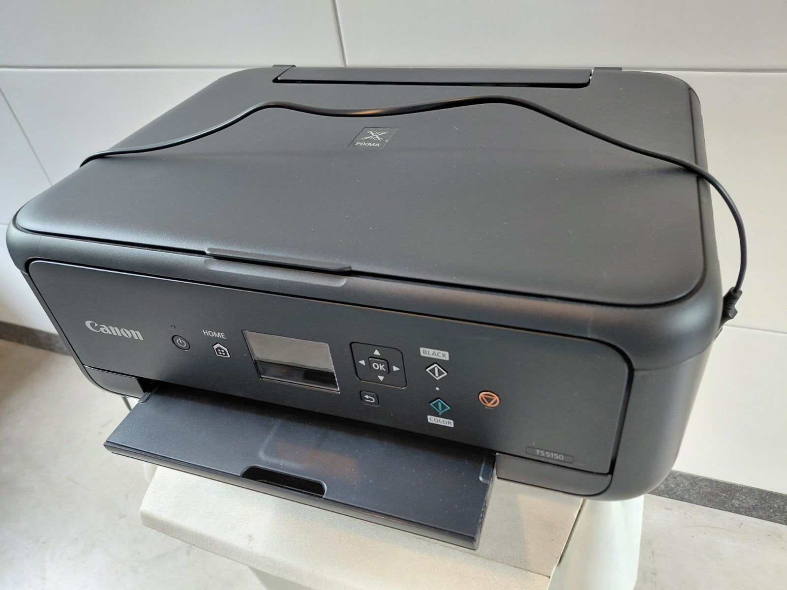 Canon TS5150 All-in-one printer met cartridges, Computers en Software, Printers, Ophalen, Kleur printen, Gebruikt, Canon