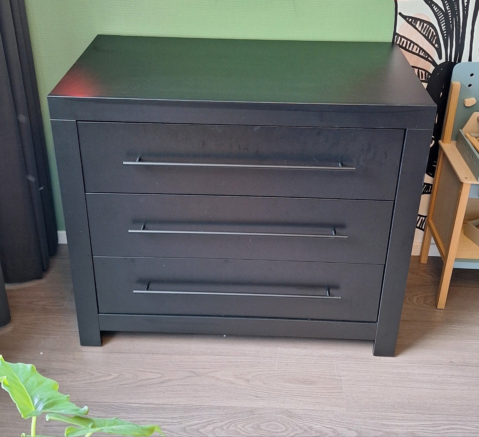 Europe Baby Vittoria Commode - Zwart, Ophalen, 50 tot 70 cm, 100 cm of meer, Zo goed als nieuw