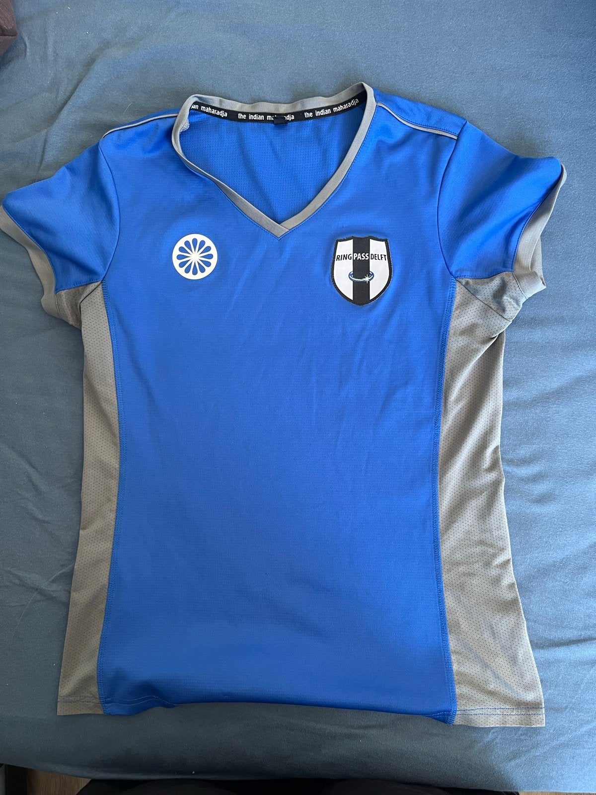 Ringpass delft The Indian Maharadja Sportshirt Maat S, Blauw, Overige typen, Ophalen of Verzenden, Maat 36 (S)