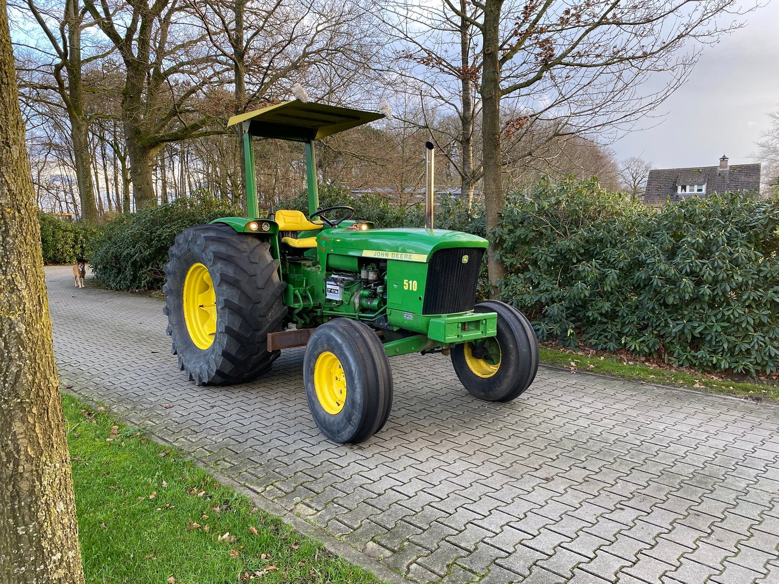 John Deere 510 Oltimer, Ophalen of Verzenden, Gebruikt, Tot 80 Pk, John Deere