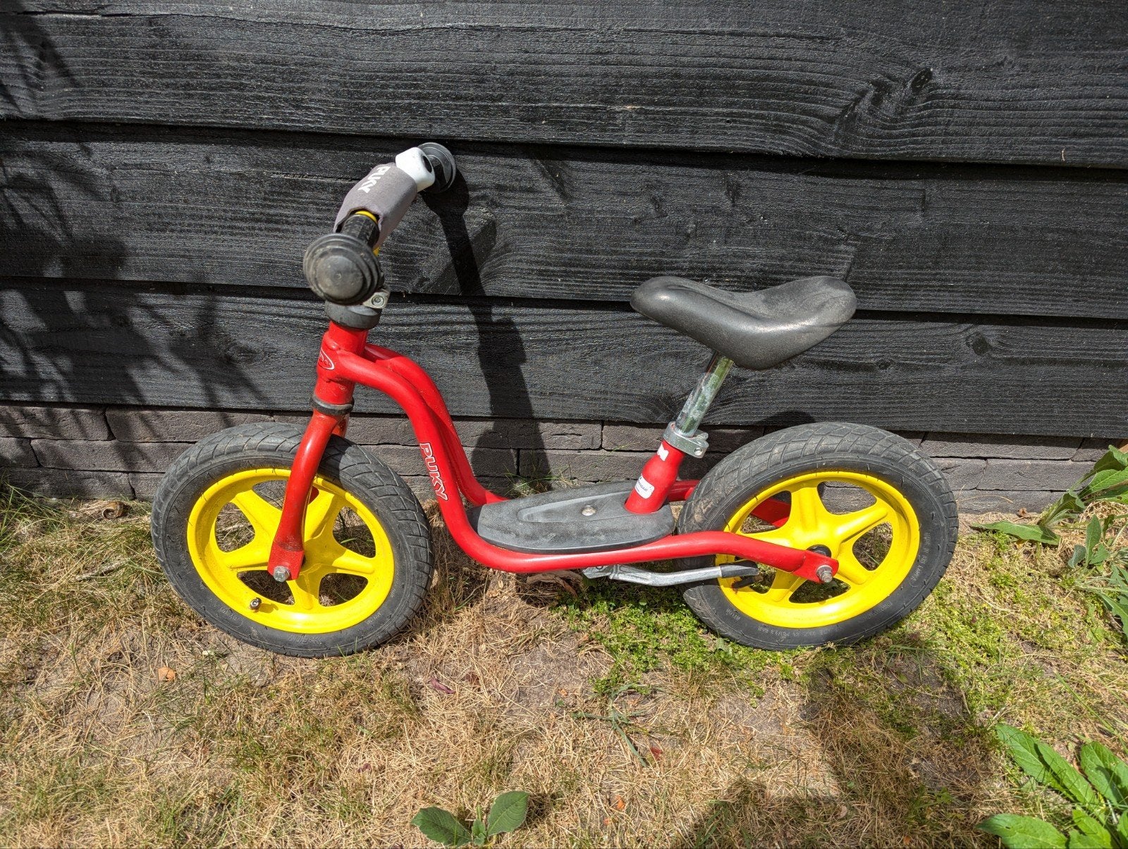 Puky loopfiets maxi - rood/geel, Ophalen, Gebruikt, Minder dan 16 inch, Puky