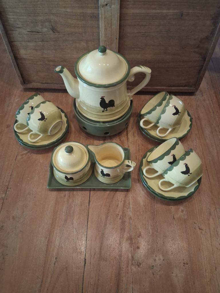 Zeller haan servies (onbeschadigd), Ophalen of Verzenden