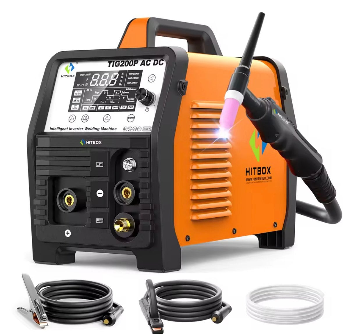 TIG 200A AC/DC Puls TIG Lasapparaat inverter, Ophalen of Verzenden, Nieuw, Tig