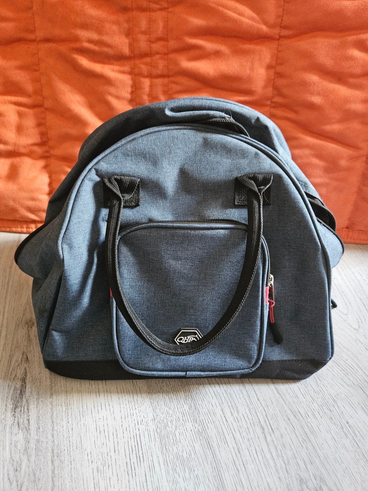 QHP Captas tas voor paardrijcap, Ophalen, 40 tot 60 cm, Gebruikt, 20 tot 30 cm