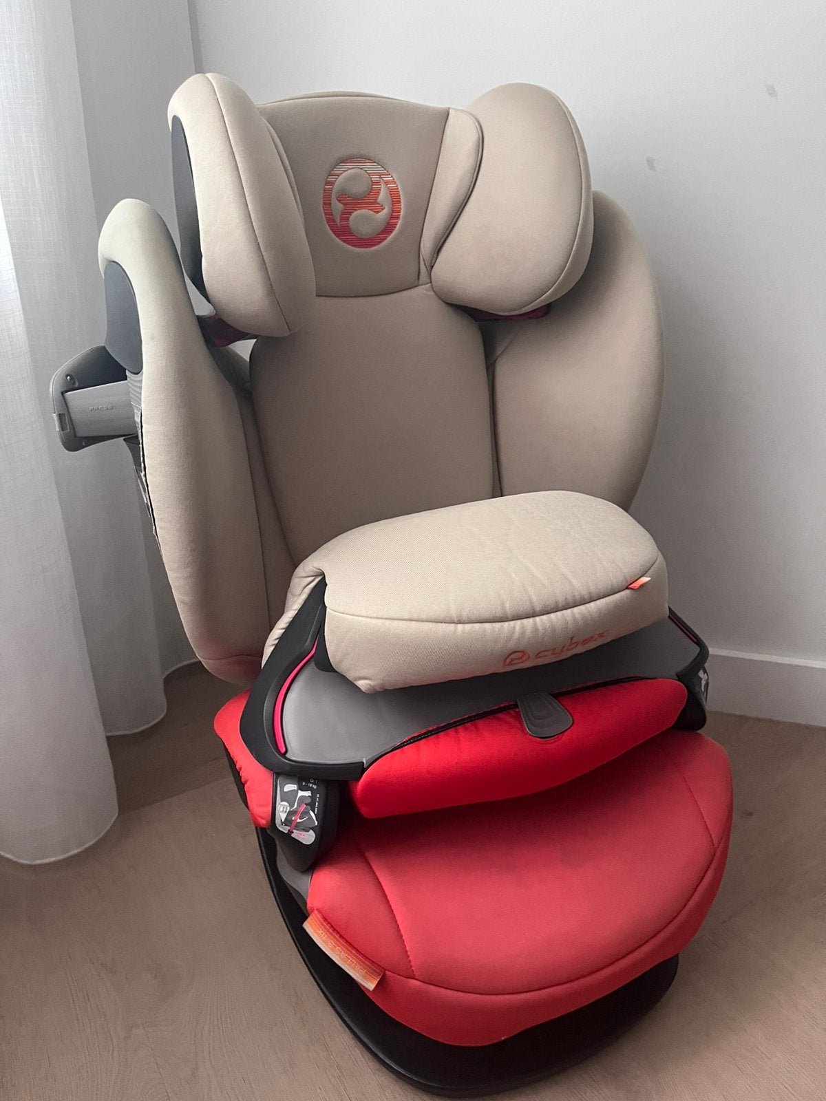 Pallas M-fix auto stoel, Gebruikt, Afneembare rugleuning, 9 t/m 36 kg, Isofix