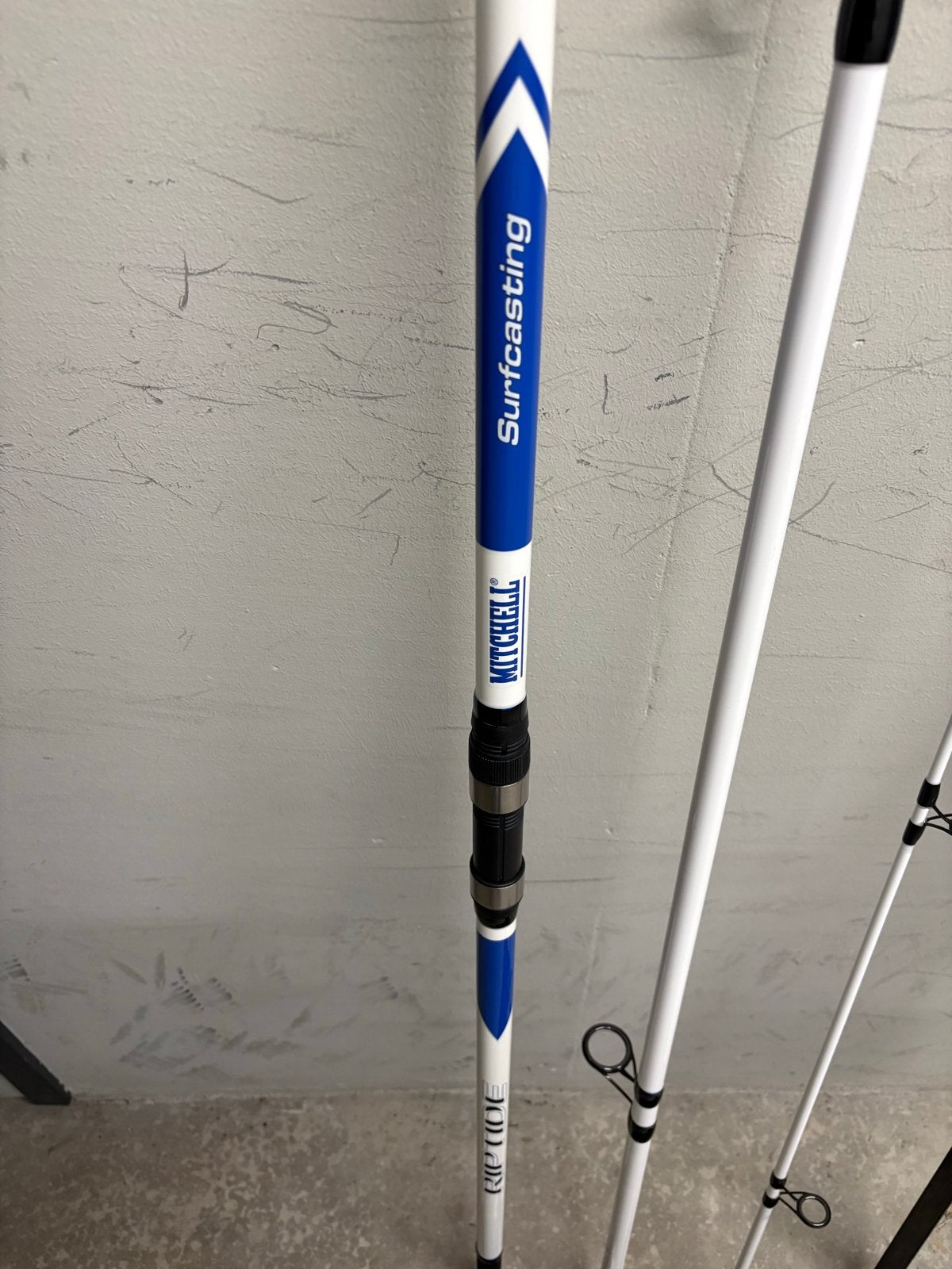 Mitchell Riptide Surfcast Hengel 4.20m 100-200g, Ophalen, Zo goed als nieuw, Werphengel