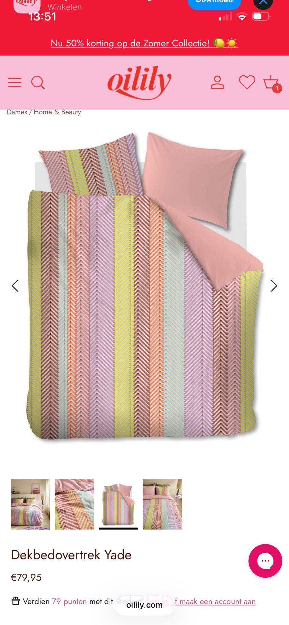 ❤️NIEUW ❤️2x Oilily Dekbedovertrek Eenpersoons, Eenpersoons, Meerkleurig, Dekbedovertrek, Nieuw